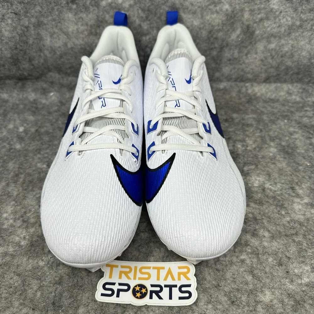 Nike Vapor Edge Speed 360 2 Football Cleats Mens Size 13.5 White Blue FQ4045-105
